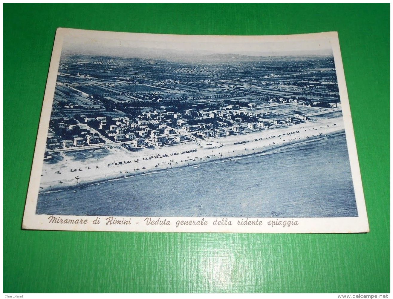 Cartolina Miramare Di Rimini - Veduta Generale Della Spiaggia 1940 - Rimini