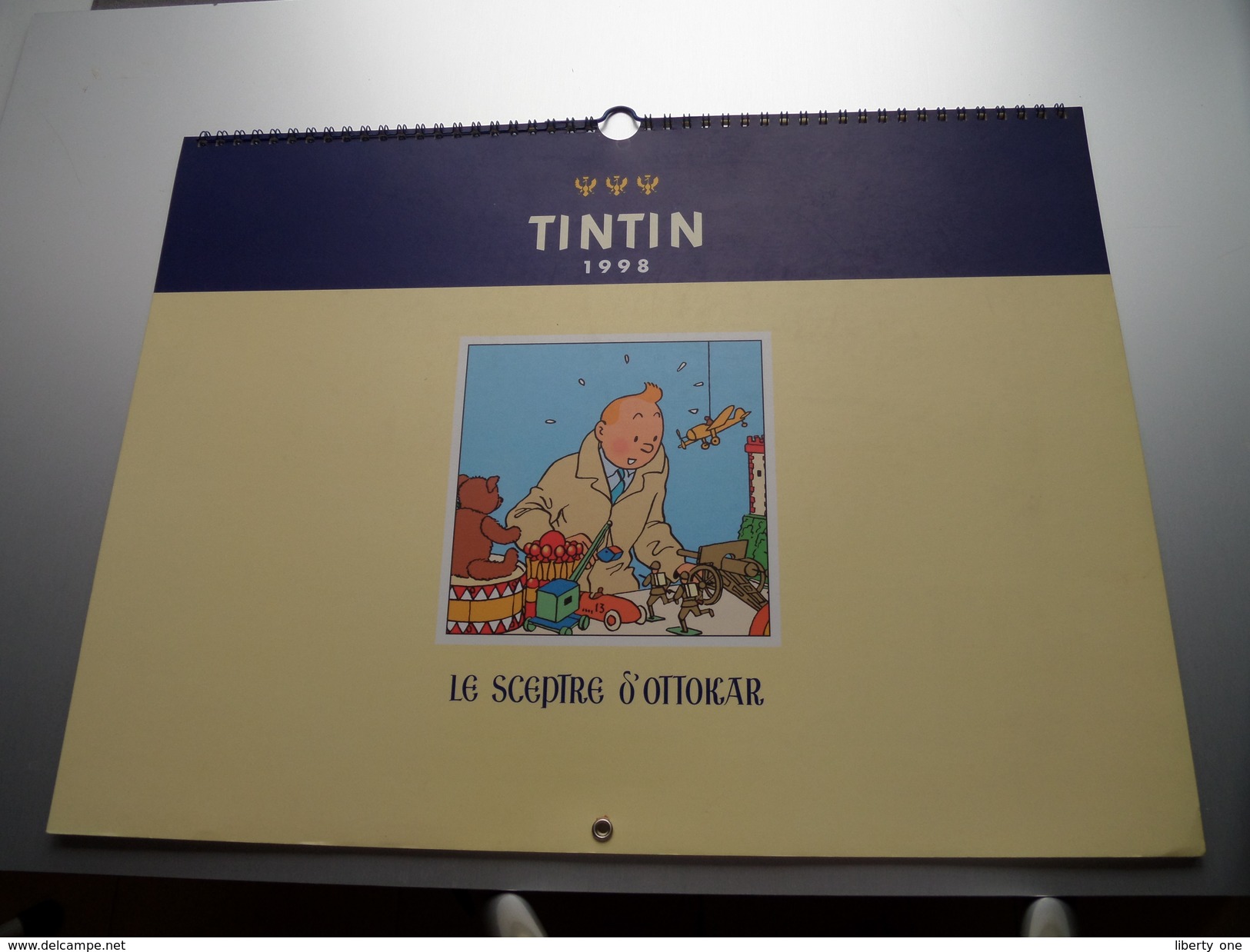 TINTIN 1998 - Le Sceptre D'Ottokar  ( Hergé - Moulinsart 1997 Imprimé En Italie : 30 X 40 Cm. ) - ( Zie Foto´s ) !! - Big : 1991-00