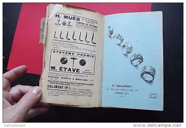 AZUR  annuaire 1939 paris fabricants departements