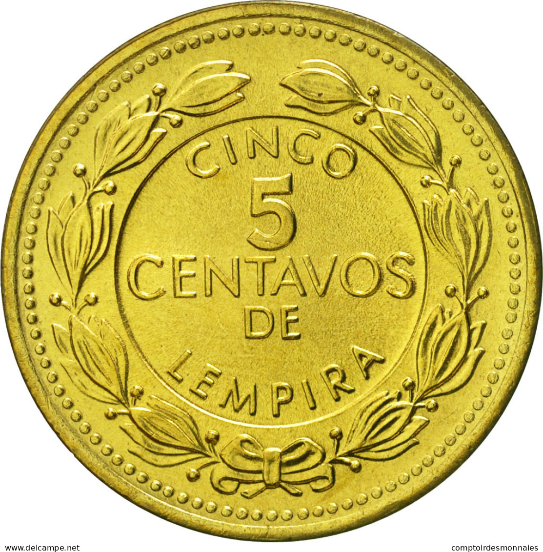 Monnaie, Honduras, 5 Centavos, 1999, FDC, Laiton, KM:72.4 - Honduras