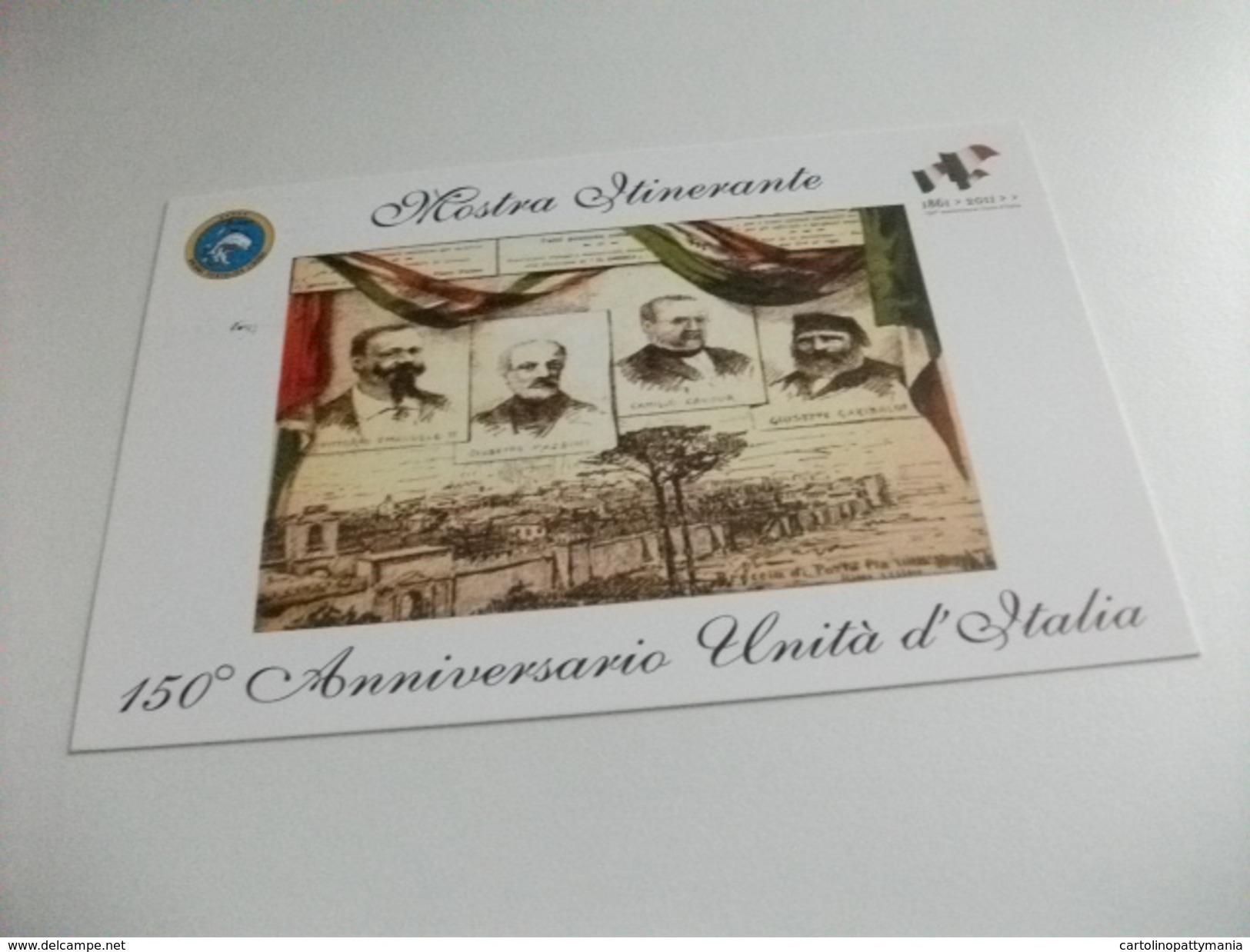 STORIA POSTALE FRANCOBOLLO COMMEMORATIVO  ITALIA MOSTRA ITINERANTE 150° UNITA' ITALIA VARAZZE SV - Bourses & Salons De Collections