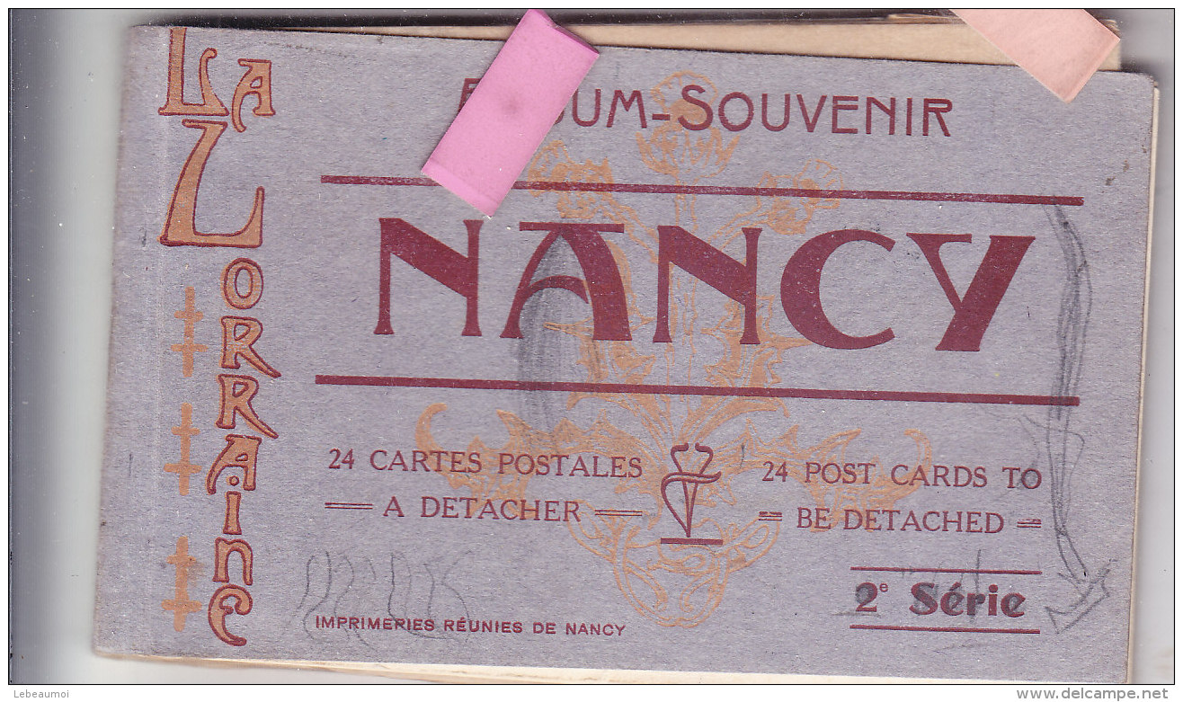 Jak-  54 M &amp; Moselle Carnet De 11   Cpa  NANCY - Nancy