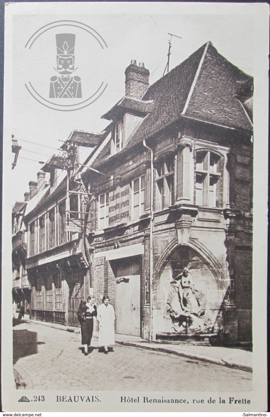 OLD POSTCARD - CP - 243 BEAUVAIS - HOTEL RENAISSANCE - RUE DE LA FRETTE - CARTE POSTALE - UNCIRCULATED UNPOSTED - Beauvais