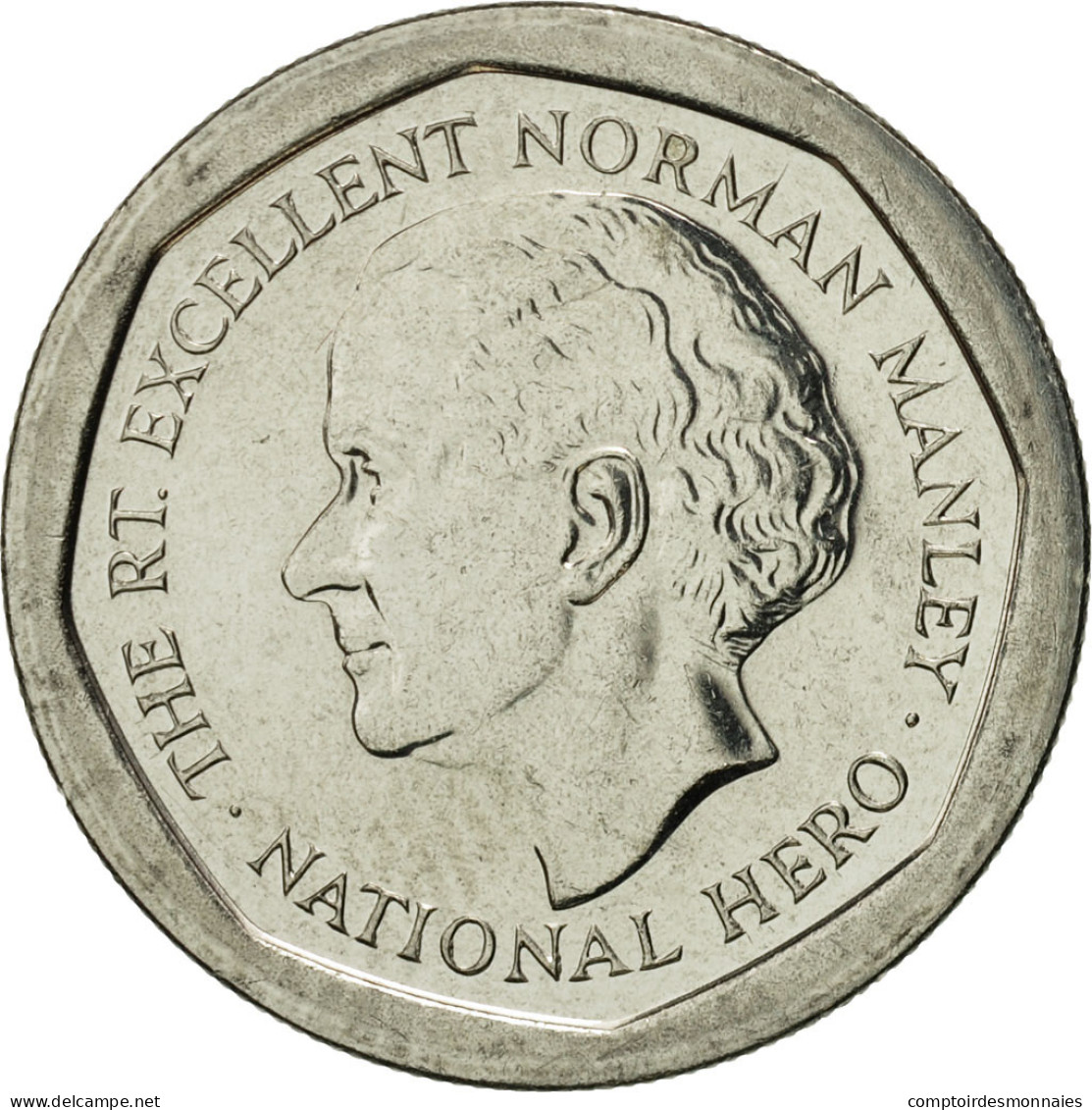 Monnaie, Jamaica, Elizabeth II, 5 Dollars, 1995, British Royal Mint, FDC, Nickel - Jamaique
