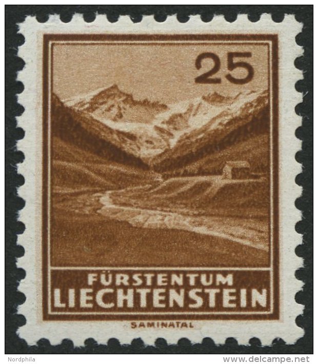 LIECHTENSTEIN 131 **, 1935, 25 Rp. Saminatal, Pracht, Mi. 80.- - Sonstige & Ohne Zuordnung