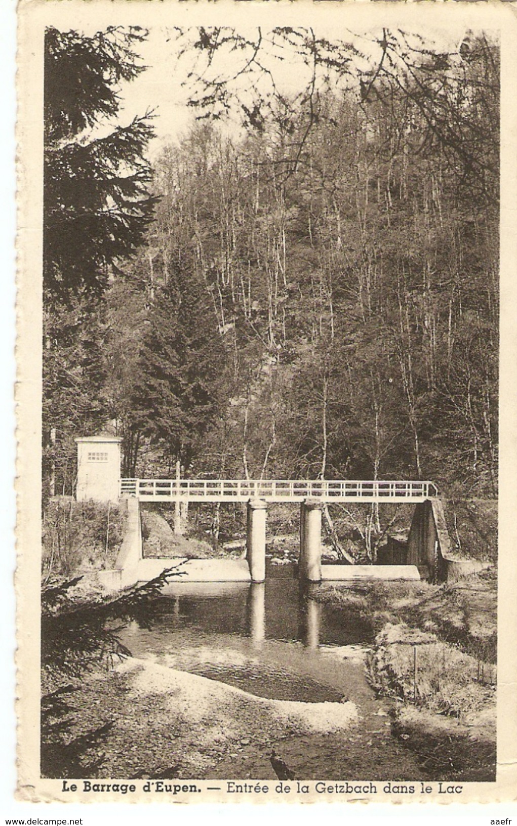 CP Eupen - Le Barrage - Entrée De La Gelzbach Dans Le Lac - 1951 - Eupen