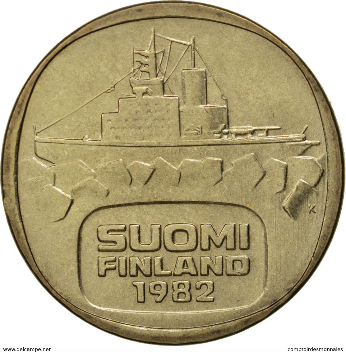 Monnaie, Finlande, 5 Markkaa, 1982, FDC, Aluminum-Bronze, KM:57 - Finlande