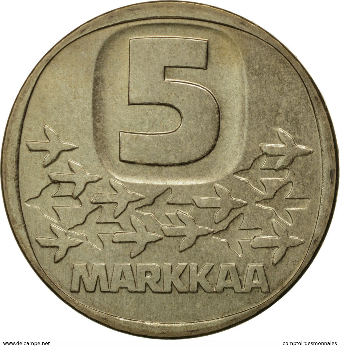 Monnaie, Finlande, 5 Markkaa, 1982, FDC, Aluminum-Bronze, KM:57 - Finlande