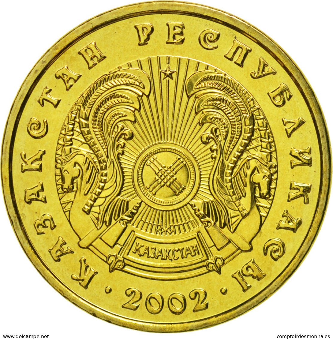 Monnaie, Kazakhstan, 5 Tenge, 2002, Kazakhstan Mint, FDC, Nickel-brass, KM:24 - Kazakhstan