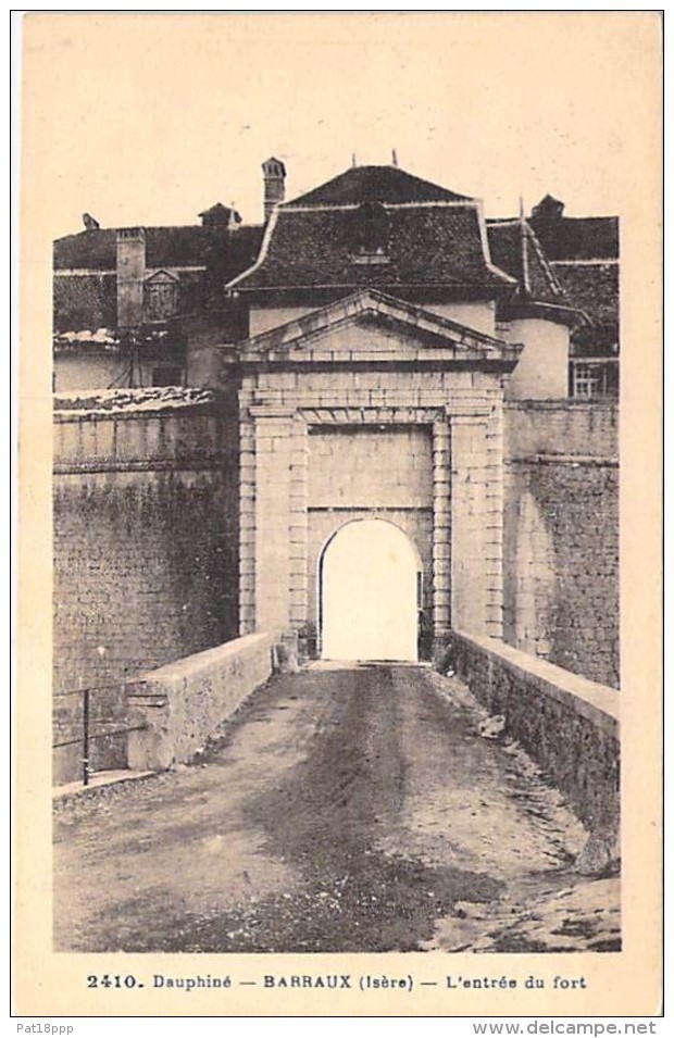 38 - BARRAUX : L'Entrée Du Fort - CPA CPSM Sépia - Isère - Barraux