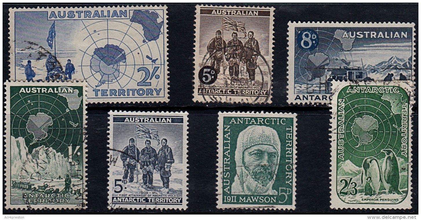 C0408 AUSTRALIAN ANTARCTIC TERRITORY 1972, SG 1-7 Early Issues Fine Used - Used Stamps