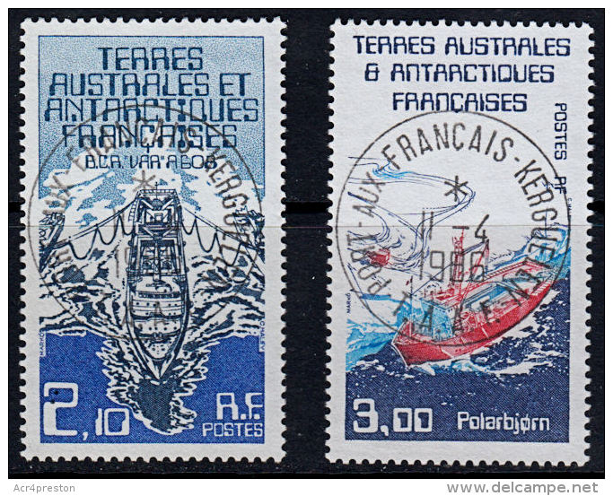 A1043 TAAF (French Antarctic Territories) 1986, SG 212-3 Boats, Ships,  Used - Used Stamps