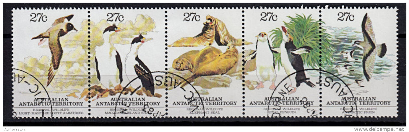 A0181 AUSTRALIAN ANTARCTIC TERRITORY 1983, SG 55-9 Regional Wildlife,  Fine Used - Used Stamps