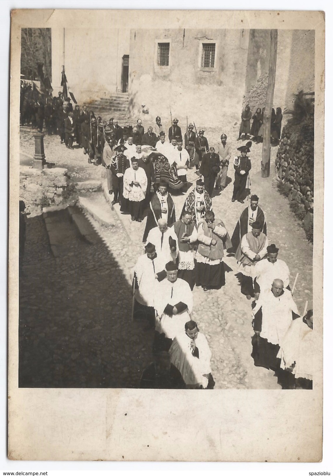 Foto D'epoca - Funerale Militare - Processione.. - Autres & Non Classés