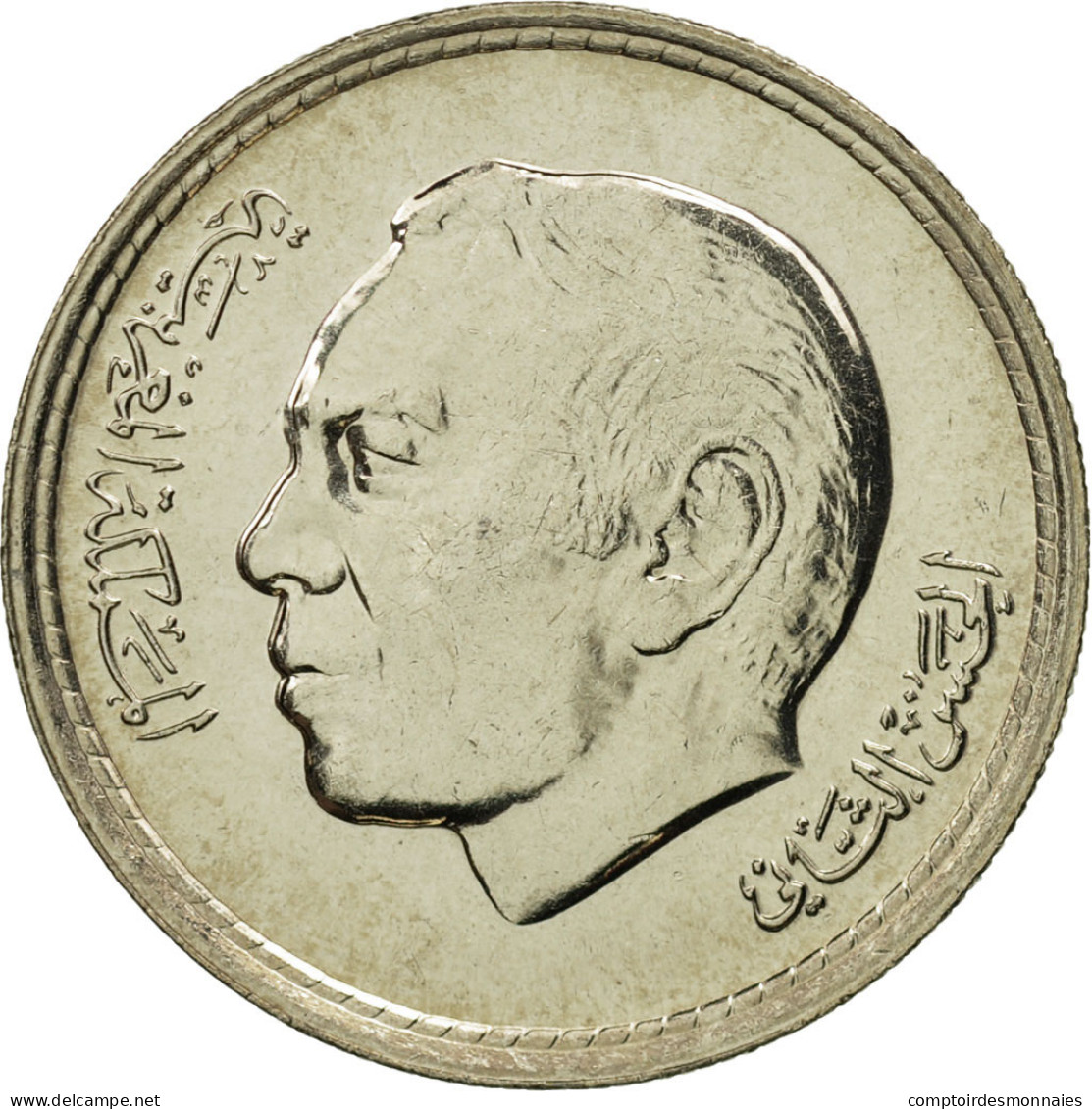 Monnaie, Maroc, Al-Hassan II, 50 Santimat, 1974, FDC, Copper-nickel, KM:62 - Maroc