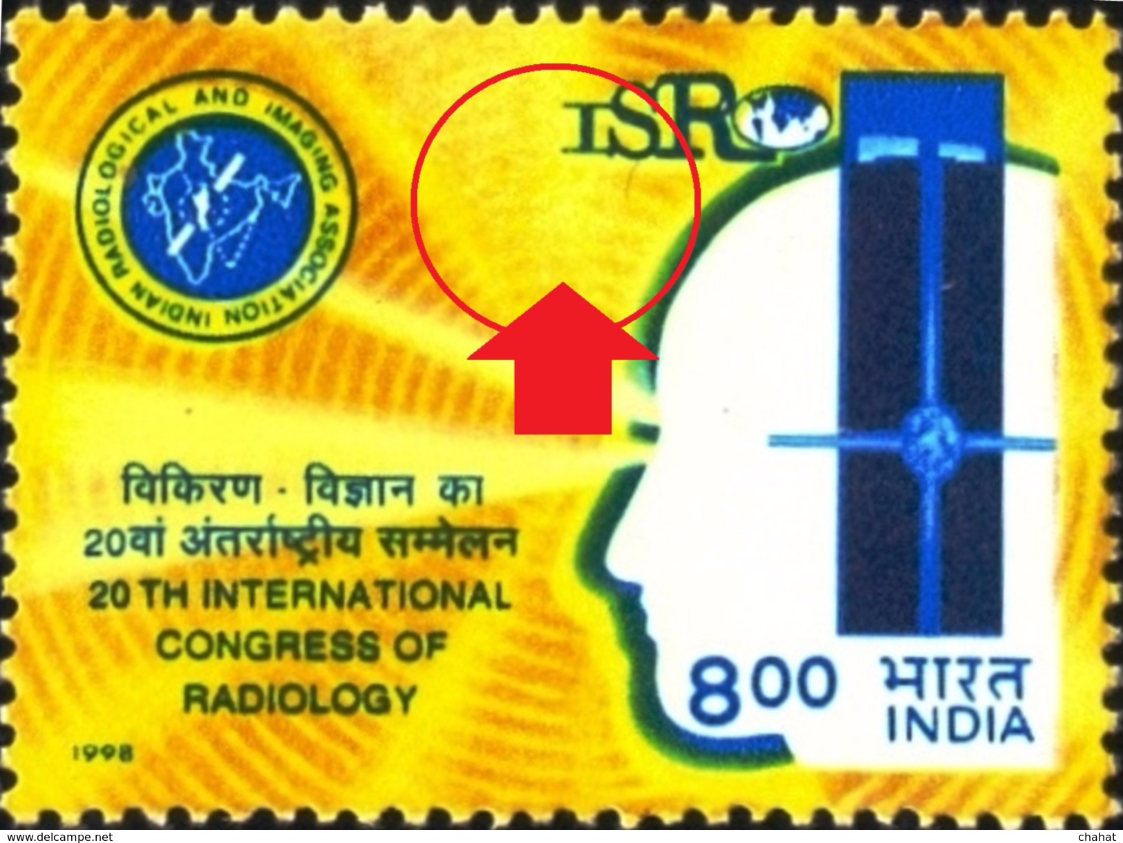 INDIA-1998-HEALTH-RADIOLOGY-HIGH FV- 3 VARIETIES-SCARCE-MNH-D4-26 - Unused Stamps