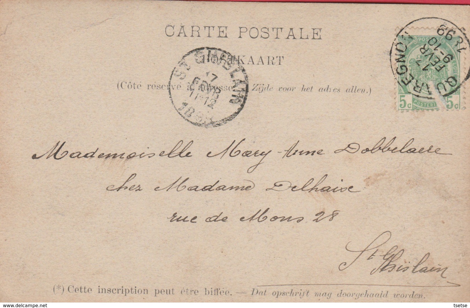 Wasmuel ... Le 16 Février 1899 ... Carte Photo  ( Voir Verso ) - Quaregnon
