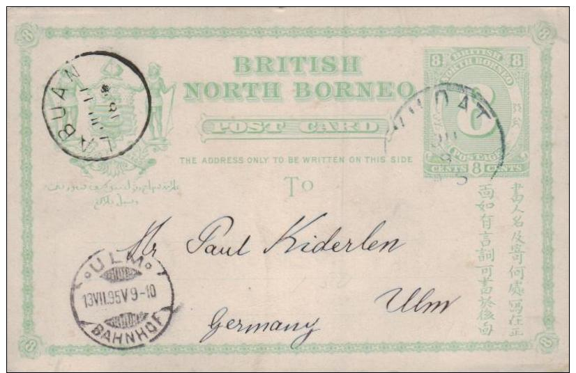 Brit. Nord Borneo  -alte Ganzsache - ( K8304  ) Siehe Scan - Autres & Non Classés