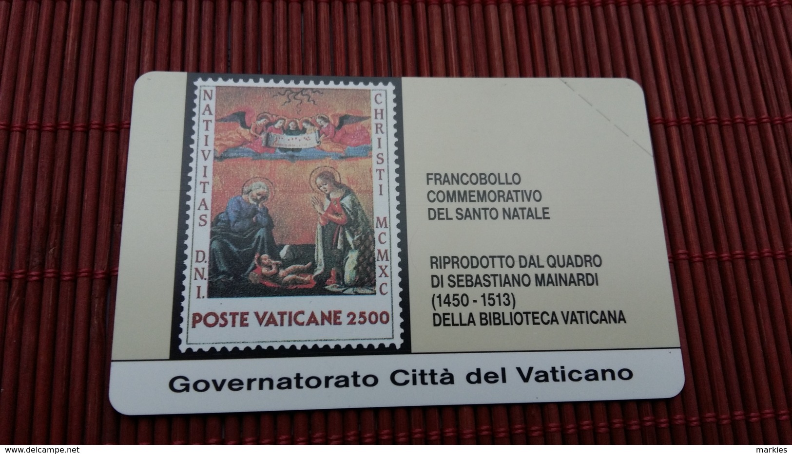 Phonecard Vatican SCV 3 (Mint,Neuve) Very Rare - Vatican