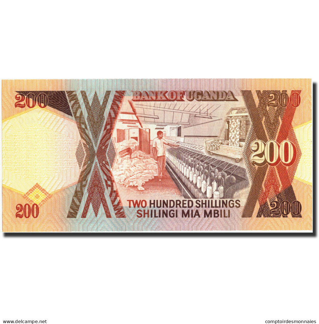 Billet, Uganda, 200 Shillings, 1996, 1996, KM:32b, NEUF - Ouganda