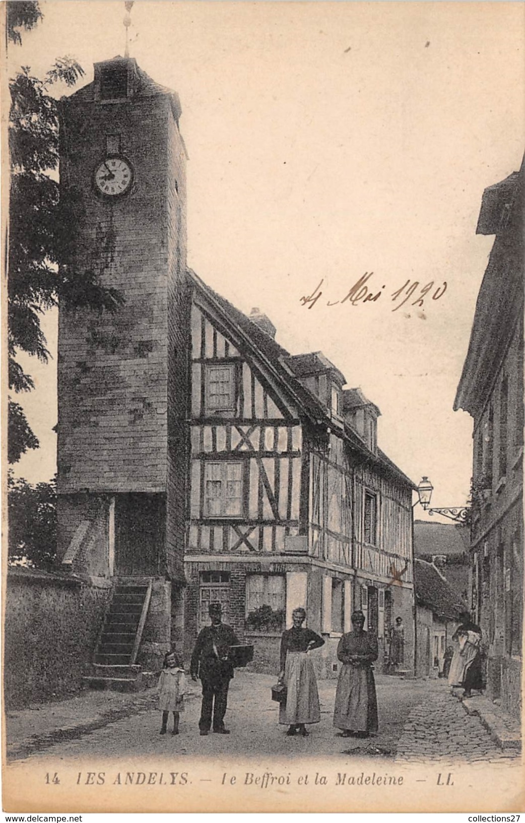 27-LES ANDELYS- LE BEFFROI ET LA MADELEINE - Les Andelys