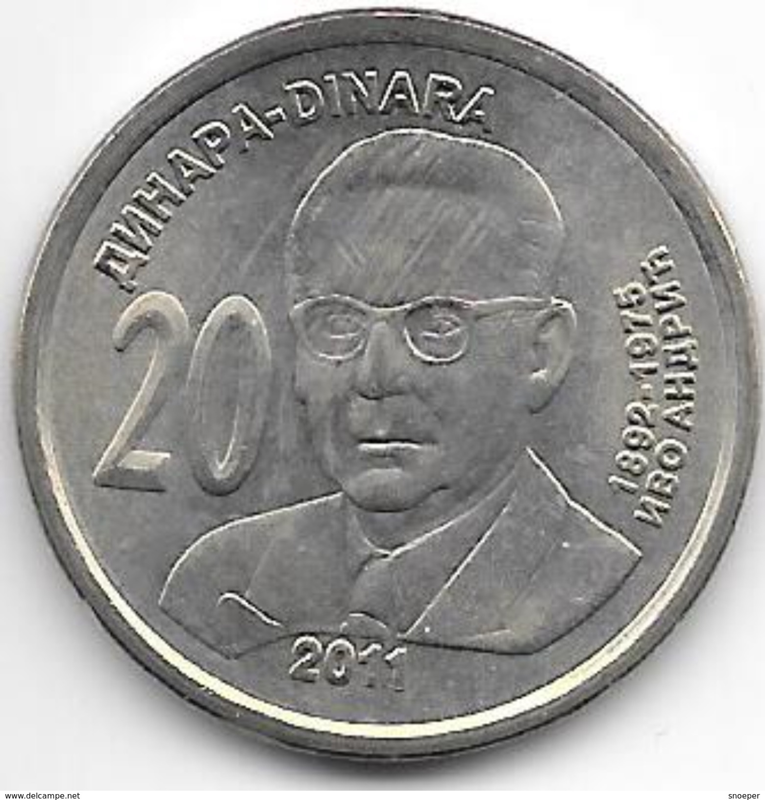 *serbia 20 Dinars  2011  Km New   Unc - Serbie