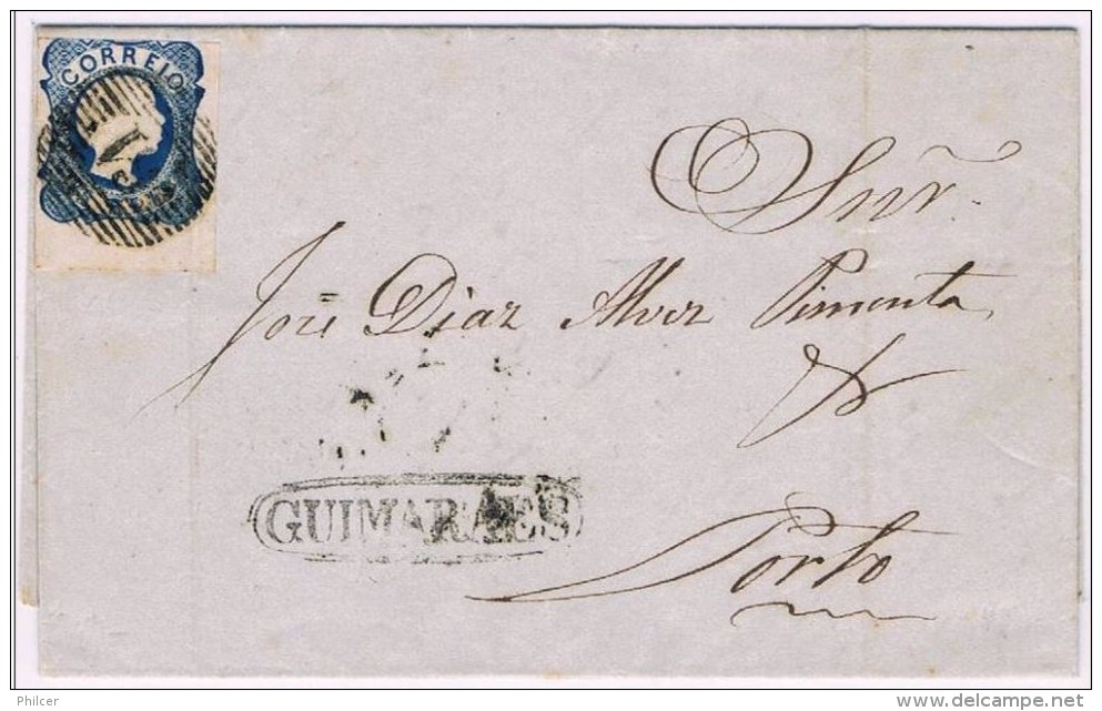 Portugal, 1856, # 11, Guimarães-Porto - Cartas & Documentos
