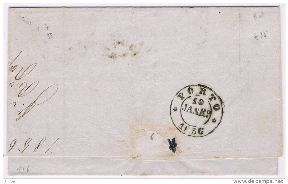 Portugal, 1856, # 11, Guimarães-Porto - Cartas & Documentos