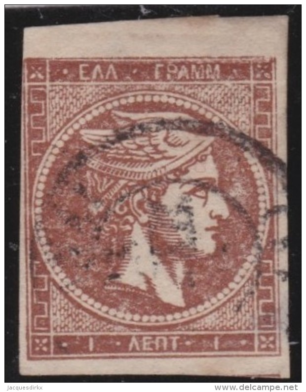 Greece    .    Yvert   .   24   .     1869-70        .   O    .   Gebruikt   .   /     .   Cancelled - Usados