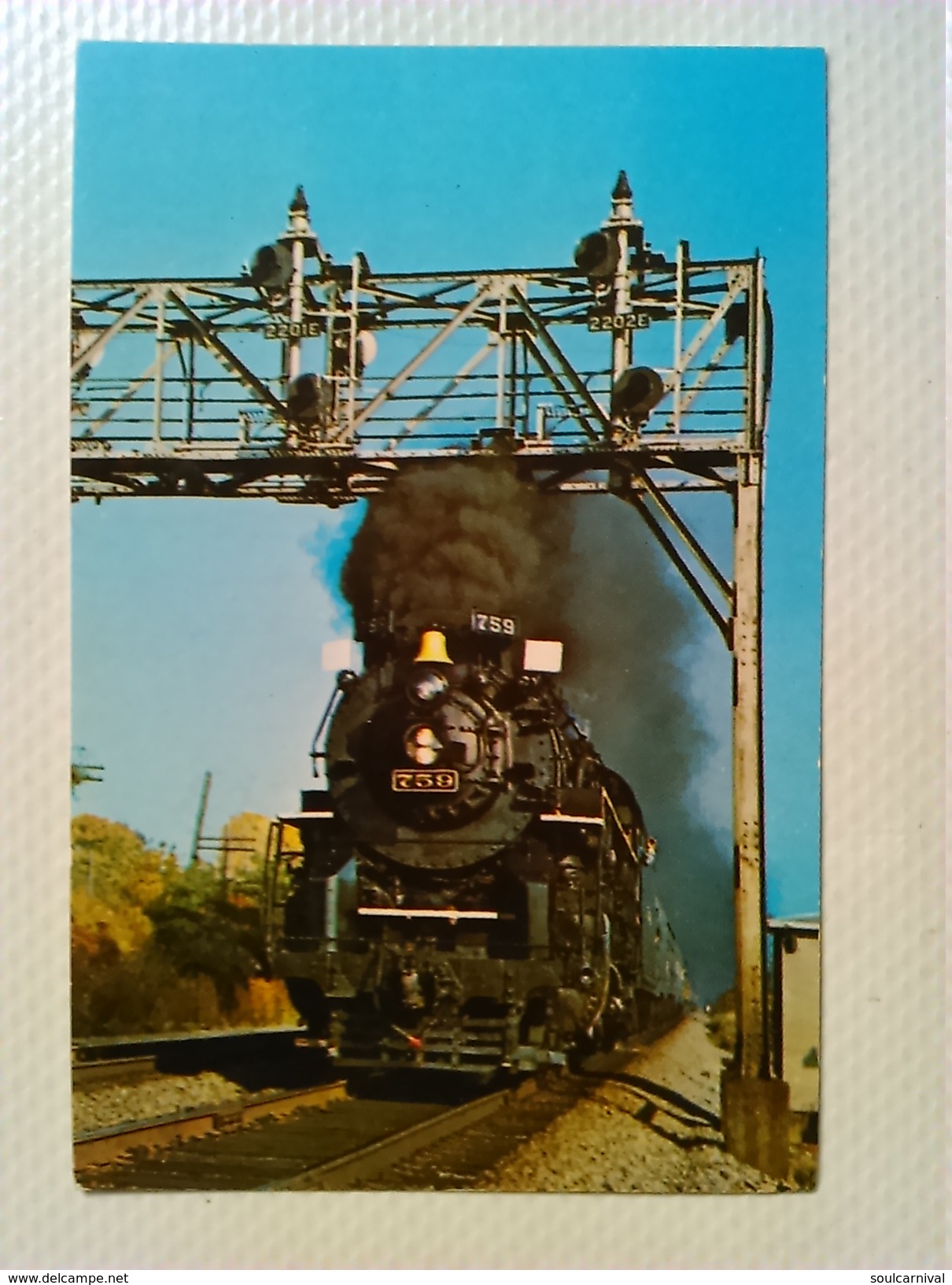 AUDIO-VISUAL DESIGNS - POCKET CALENDAR - STEAM LOCOMOTIVE 759 AND THE MOHAWK VALLEY LIMITED USA (1971). MINT CONDITION. - Spoorweg