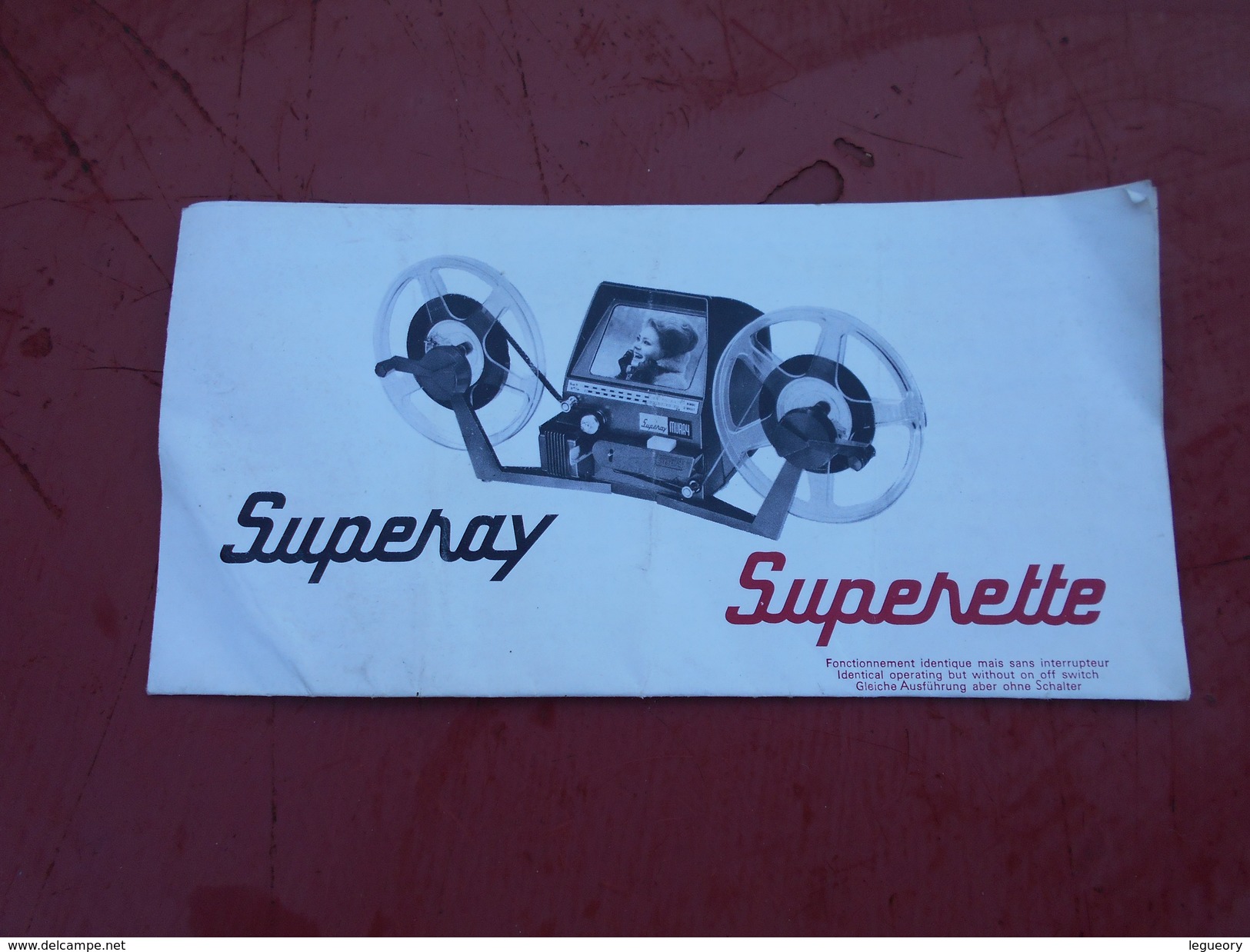 Notice De Visionneuse  Superay  Superette  Super 8 - Audio-Video