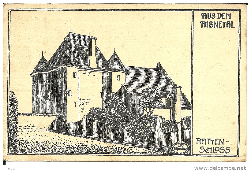 Cpa,  Ratten Schloss , Aus Dem Aisnetal, Feldpost 7.1916 1° Cie Nfant. Regt N° 28  (189) - Other & Unclassified