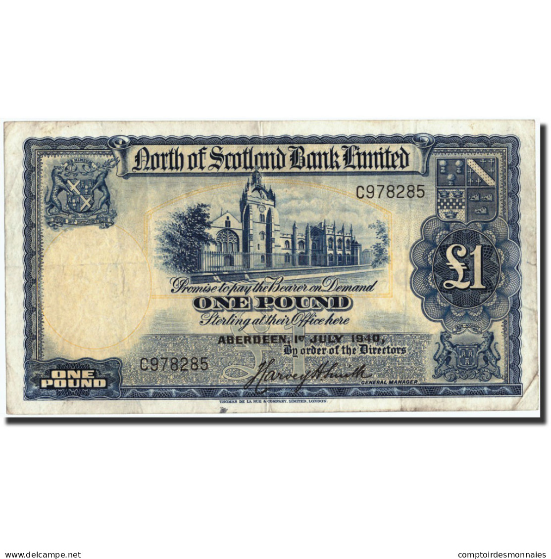 Billet, Scotland, 1 Pound, 1940, 1940-07-01, KM:91b, TB - Andere - Europa