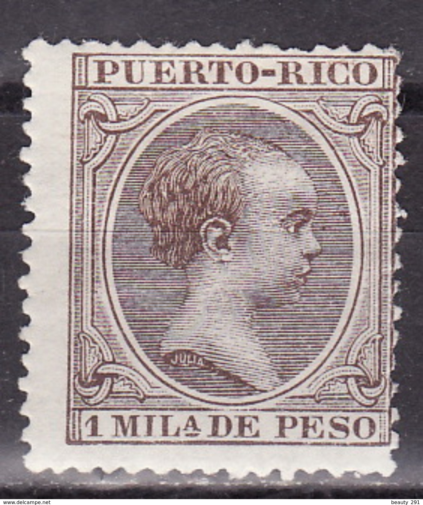 PUERTO RICO 1891  MH* - Puerto Rico