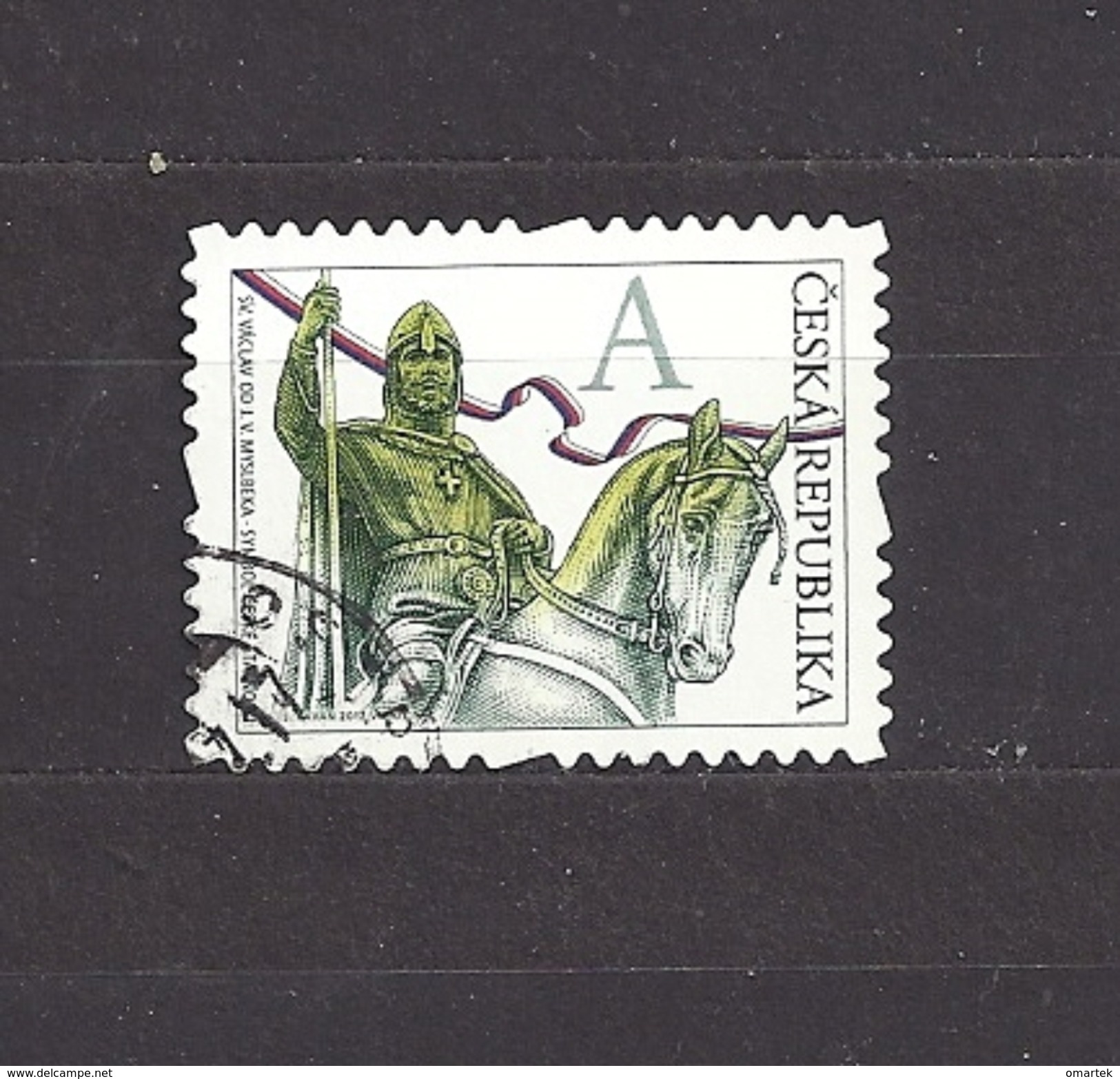 Czech Republic 2012 Gest ⊙ Mi 723 Sc 3536 St. Wenceslas. The Stamp Portrays J.V. Myslbek C6 - Oblitérés