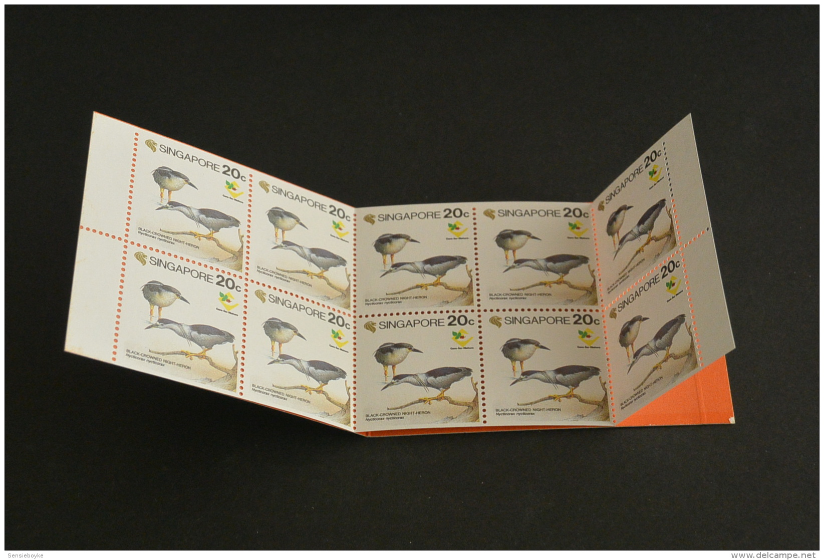 K11515-   Booklet  Singapore- 1991 - Bird Series - Heron - Cigognes & échassiers