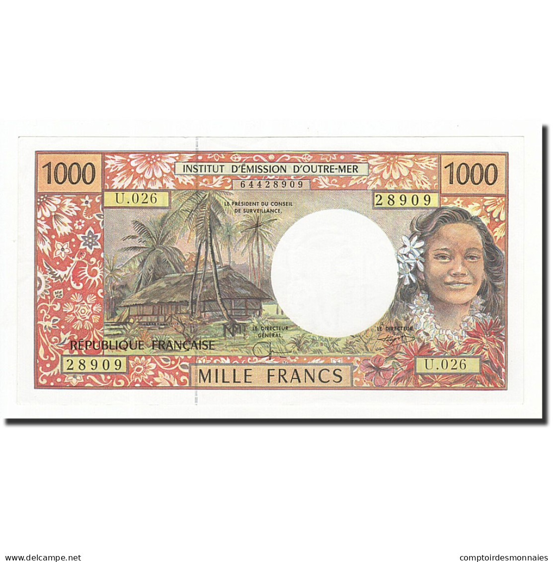 Billet, Nouvelle-Calédonie, 1000 Francs, 1971, KM:64a, SUP+ - Nouvelle-Calédonie 1873-1985