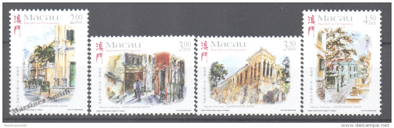 Macao 1998 Yvert 927-30, Macao View By Didier Rafael Bayle - MNH - Ungebraucht