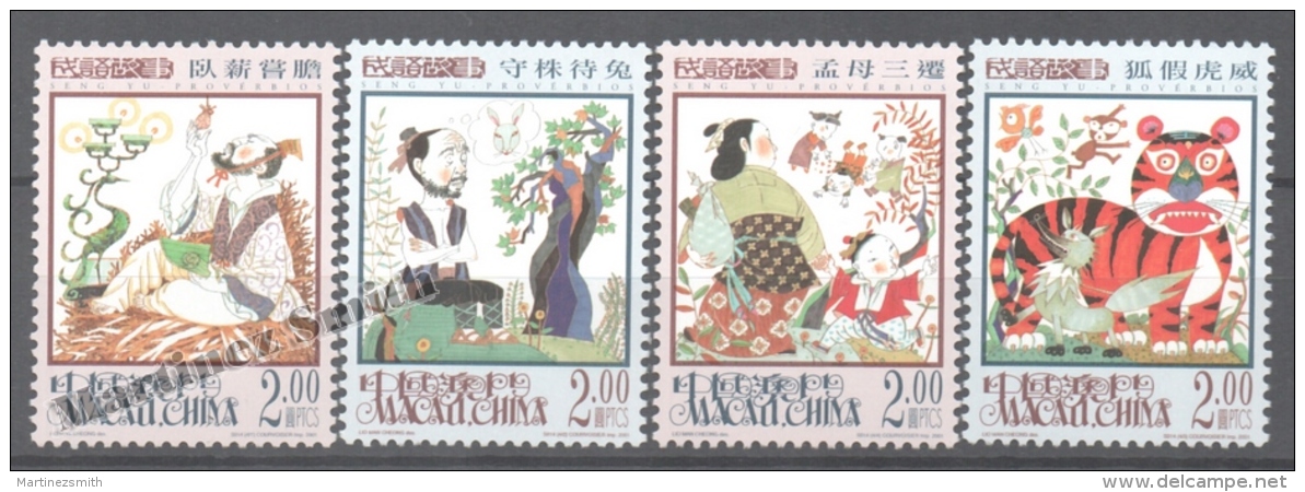 Macao 2001 Yvert 1037-38, Chinese Proverbs - MNH - Unused Stamps