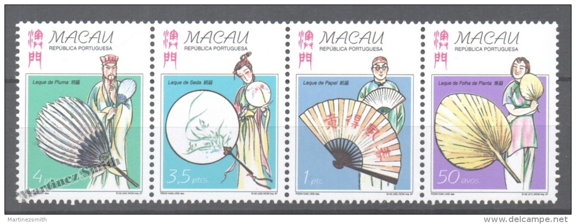 Macao 1997 Yvert 876-79, Traditional Chinese Fans - MNH - Ongebruikt