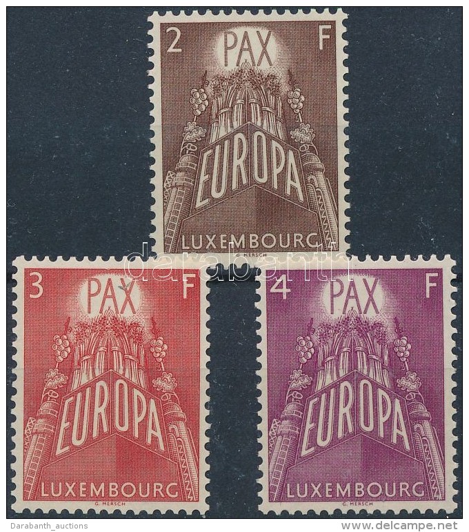 ** 1957 Europa CEPT Sor Mi 572-574 - Altri & Non Classificati