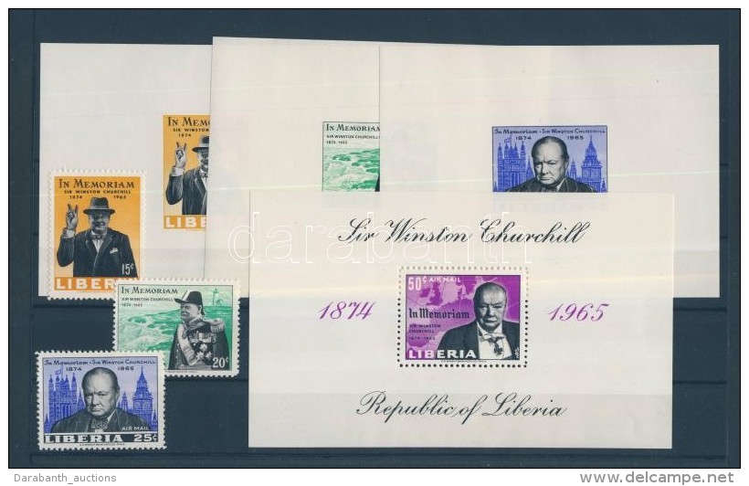 ** 1966 Winston Spencer Churchill Sor Mi 644A-644A + Blokk 37A + Deluxe Blokksor - Altri & Non Classificati