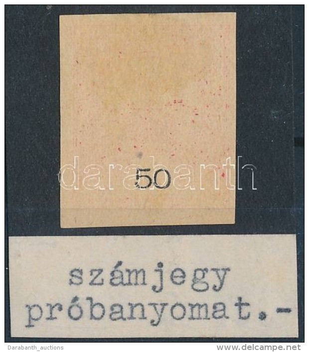 O 1909 Turul 50f Sz&aacute;mjegy Pr&oacute;banyomata - Other & Unclassified