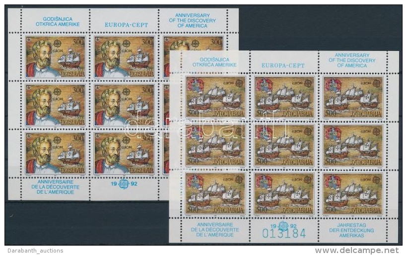 ** 1992 Eur&oacute;pa CEPT Kis&iacute;vsor Mi 2534-2535 - Altri & Non Classificati