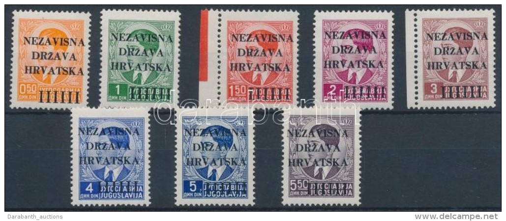 ** 1941 Fel&uuml;lnyomat Jugoszl&aacute;v B&eacute;lyegeken Mi 1-8 (Mi EUR 120.-) - Other & Unclassified