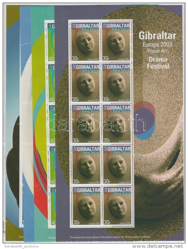 ** 2003 Eur&oacute;pa: Plak&aacute;tmÅ±v&eacute;szet Kis&iacute;v Sor Mi 1032-1035 - Altri & Non Classificati