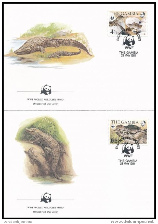 1984 WWF: N&iacute;lusi Krokodil Sor 4 FDC-n Mi 517-520 - Altri & Non Classificati