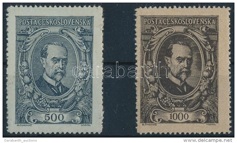 * 1920 Forgalmi: Masaryk Eln&ouml;k Mi 159-160 - Altri & Non Classificati