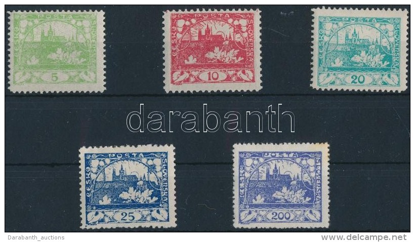 * 1918-1919 Forgalmi, Hradzsin Sor Mi 2 A - 5 A, 9 D - Altri & Non Classificati