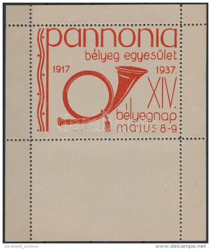 (*) 1937/2ba Pannonia B&eacute;lyegegyes&uuml;let XIV. B&eacute;lyegnap Eml&eacute;k&iacute;v (10.000) - Altri & Non Classificati